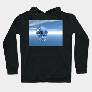 Blue Real Human Skull in 3D Hoodie